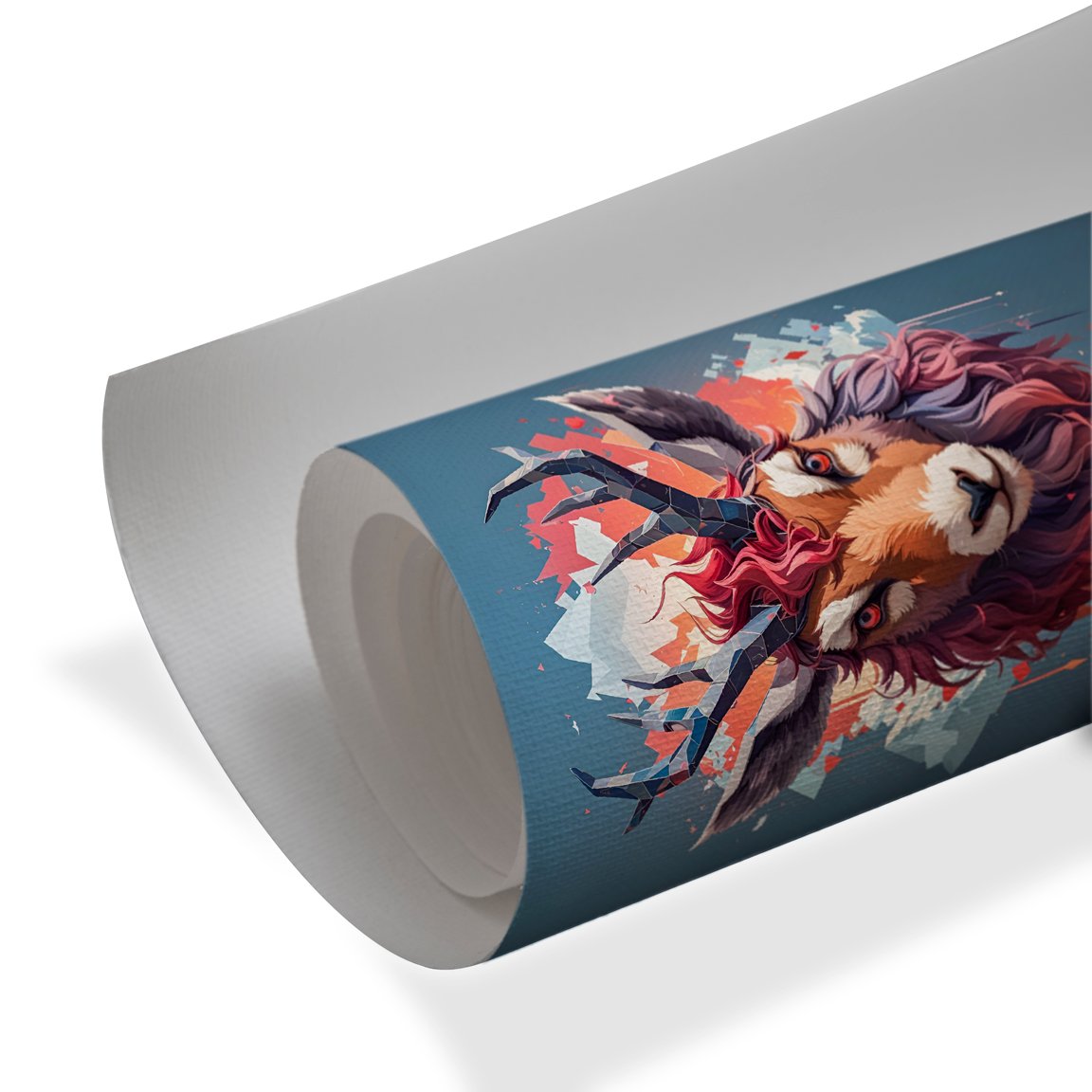 Abstract stag wall art with geometric accents and luxury wall decor styling