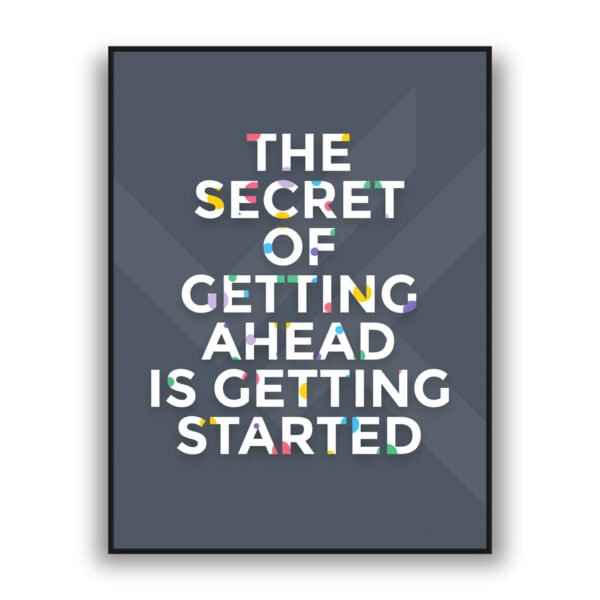 A bold motivational typography design, this premium wall art brings modern wall art sophistication and inspiring energy to luxury interior decor and executive office wall art spaces.