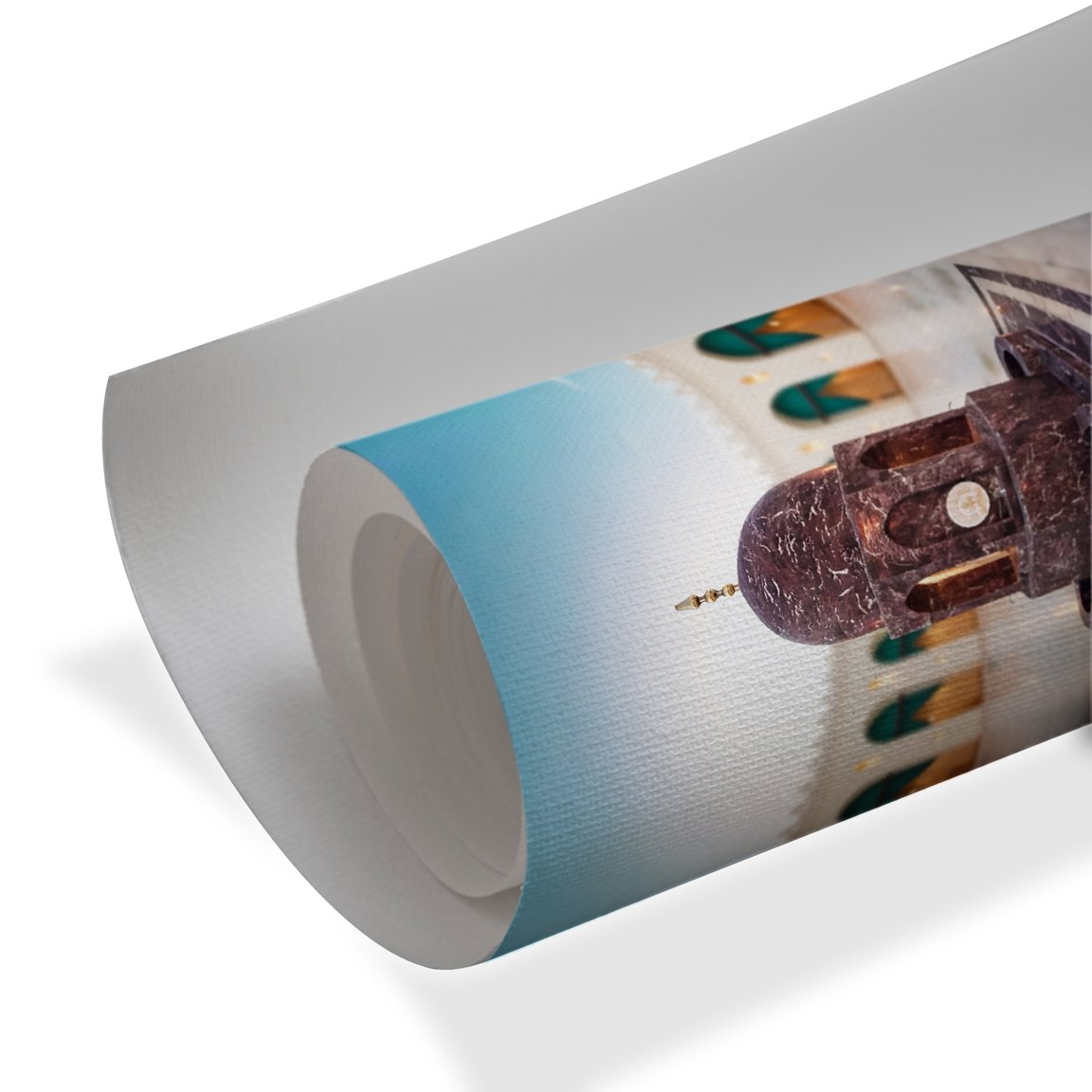 Sacred Marble Pavilion – Islamic Courtyard Architectural Wall Art - Image 4